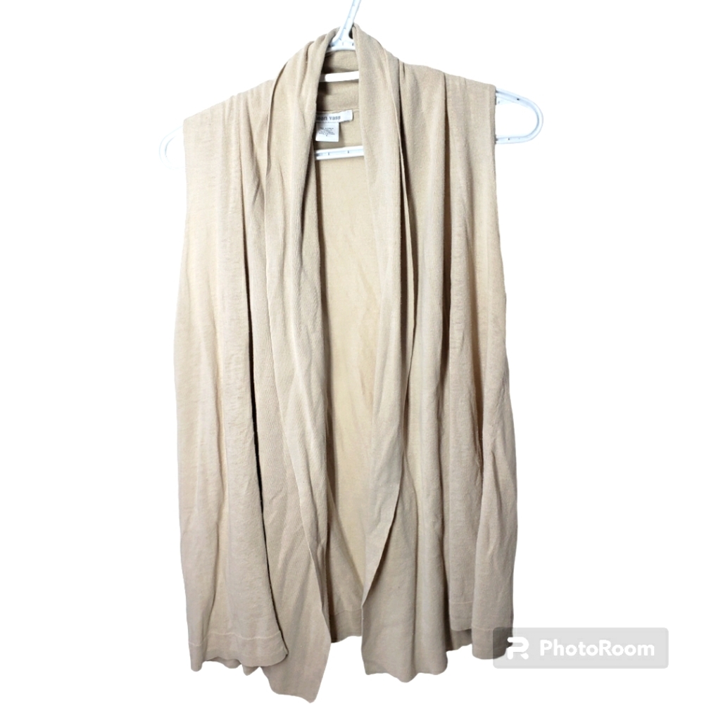 Vintage Joan vass linen blend cardigan sz xs-m